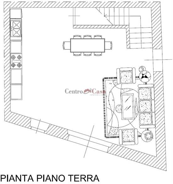 Simulazione arredi piano terra